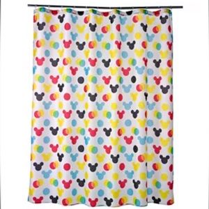 NEW Set of two! NEW MICKEY MOUSE Fabric Shower Curtains 🖤❤️